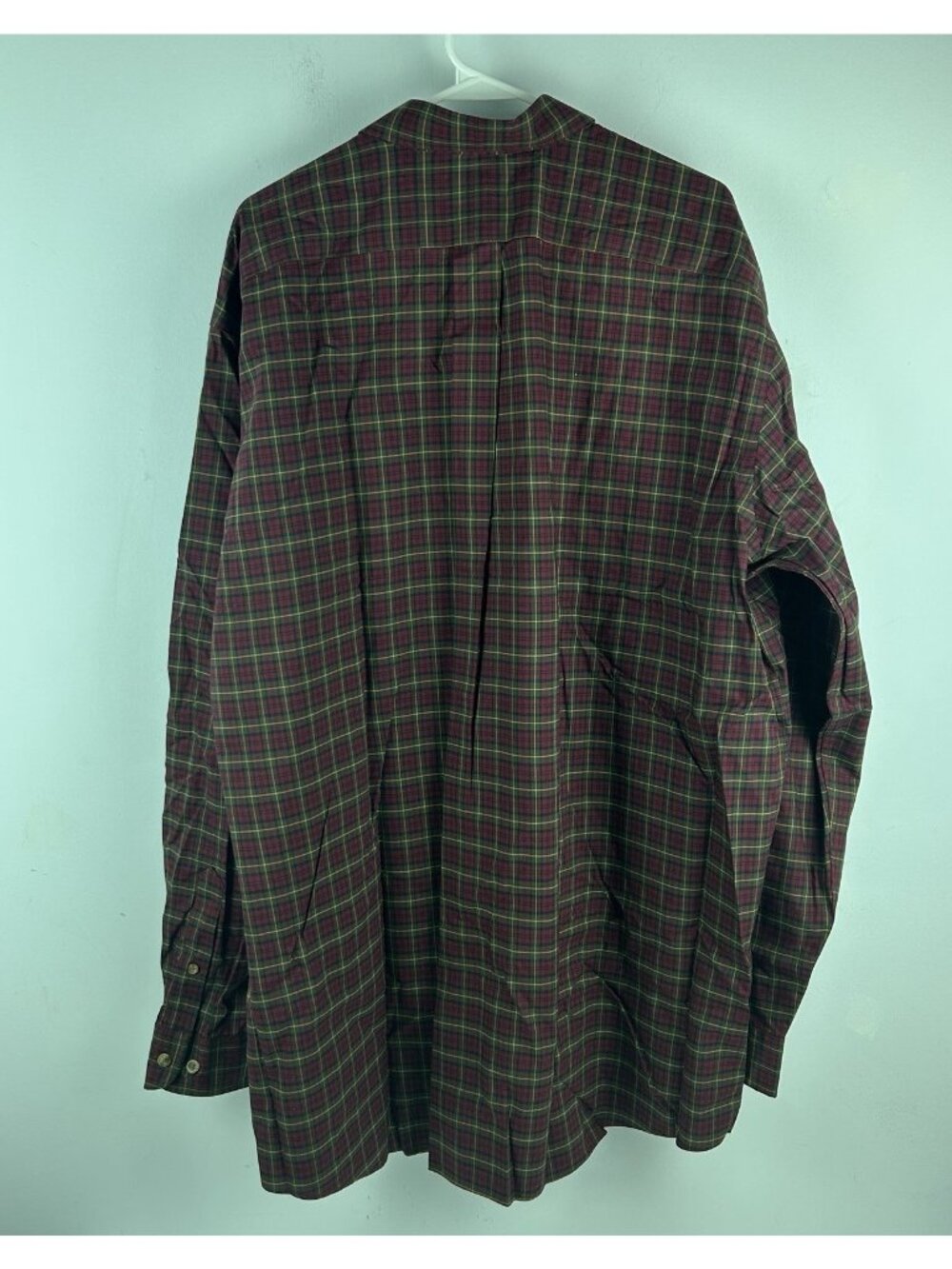 LL Bean Men's Red Plaid 2xlt Tall Button Up 218574 NWT Traditional Fit - Picture 5 of 9